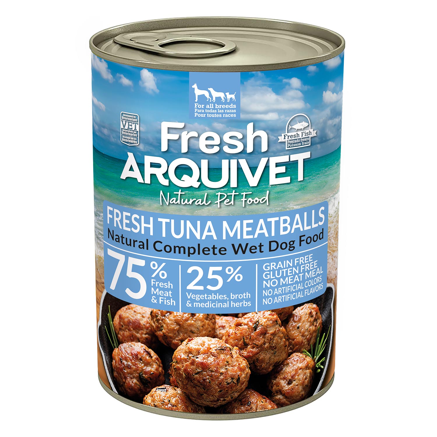 Arquivet Fresh klopsiki z tuńczykiem, dynią i szpinakiem 6x400g - obrazek 2