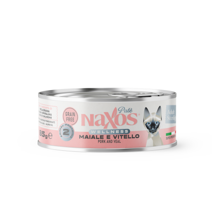 NAXOS CAT STERILIZED - wieprzowina i cielęcina - puszka dla kotów sterylizowanych 85g