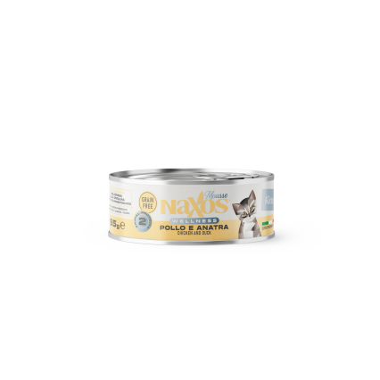 NAXOS CAT KITTEN - kurczak i kaczka - puszka dla kociąt 85g