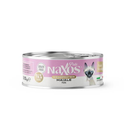 NAXOS CAT STERILIZED MONO - wieprzowina - puszka dla kotów sterylizowanych 85g