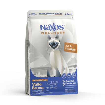 NAXOS CAT STERILIZED - wołowina, bawół i jagnięcina - karma dla kotów sterylizowanych 1,5 kg