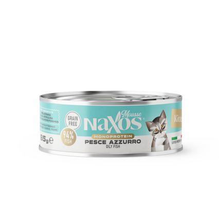 NAXOS CAT KITTEN MONO - ryby oleiste - puszka dla kociąt 85g