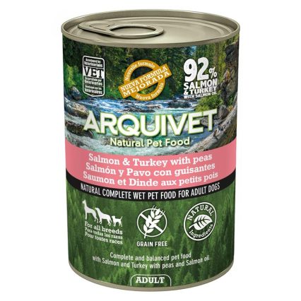 Arquivet mokra karma dla psa z łososiem i indykiem 400G