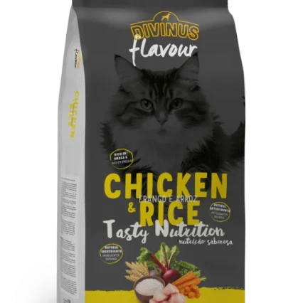 Divinus FLAVOUR CAT dla dorosłego kota - kurczak z ryżem 18 kg