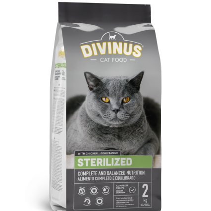 Divinus Cat Sterilized dla kotów sterylizowanych 2kg