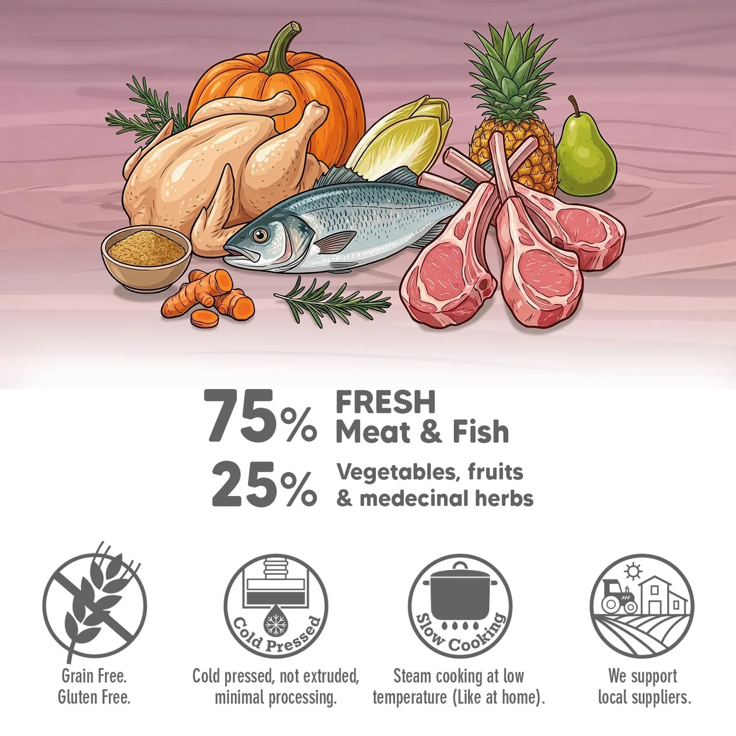 ARQUIVET FRESH półwilgotny przysmak z jagnięciną 800g - obrazek 2
