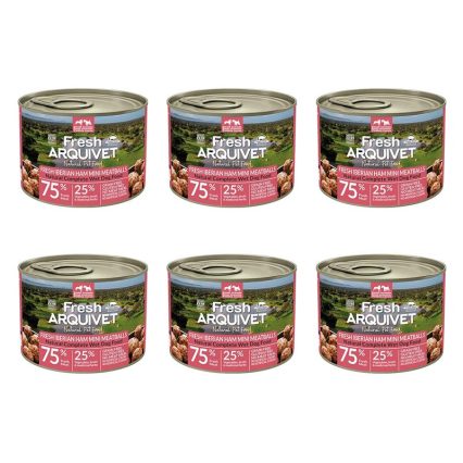 Arquivet Fresh MINI klopsiki z szynką iberyjską, słodkimi ziemniakami i brokułami 6x200g