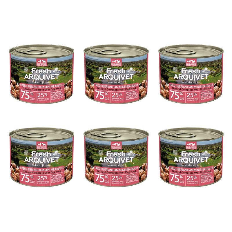 Arquivet Fresh MINI klopsiki z szynką iberyjską, słodkimi ziemniakami i brokułami 6x200g