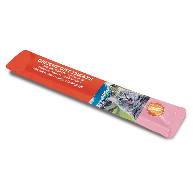 ARQUIVET Kremowa przekąska z kurczakiem i krabem 5X14 g - obrazek 2