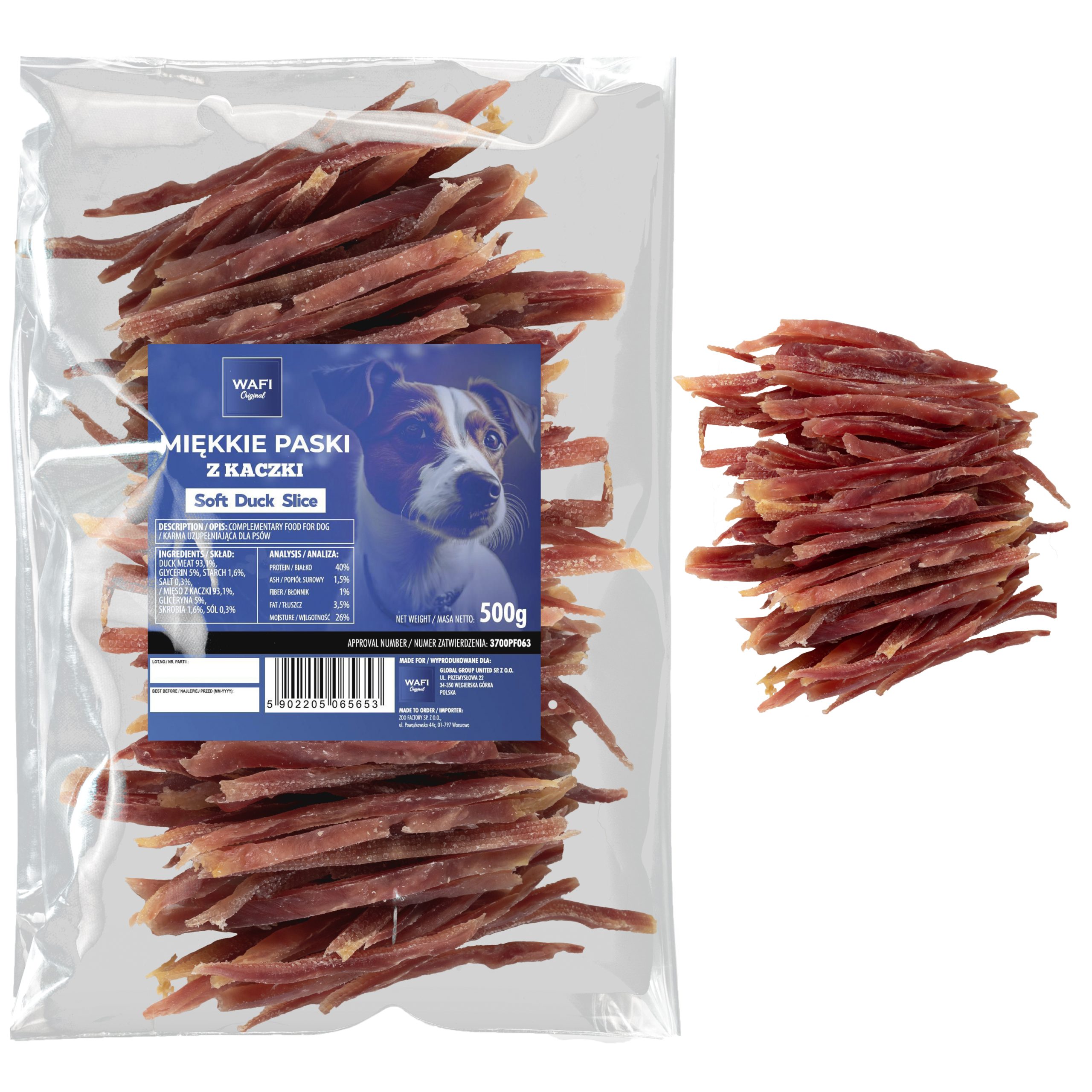 WAFI - Miękkie paski z kaczki - 500G - obrazek 3