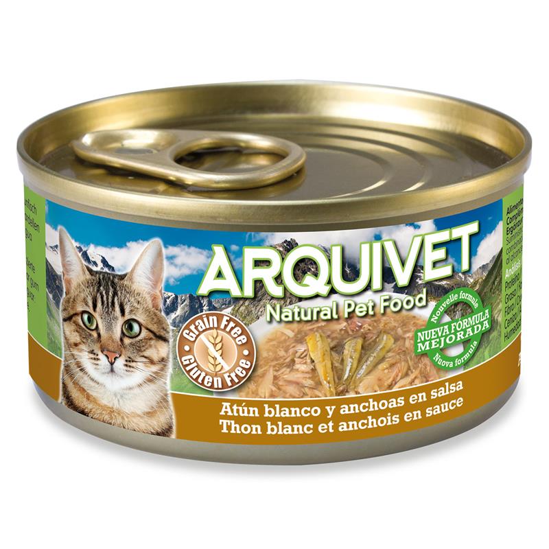 Arquivet Puszka dla kota z tuńczykiem i sardelką 24 x 80 g - obrazek 2