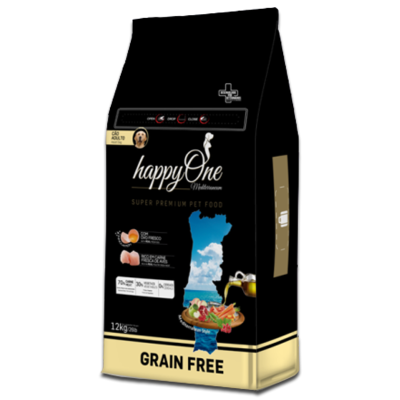 HappyOne Grain-Free Mediterraneum Adult dla psów dorosłych Super Premium 12Kg - obrazek 2