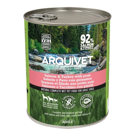 ARQUIVET mokra karma dla psa z łososiem i indykiem 800G
